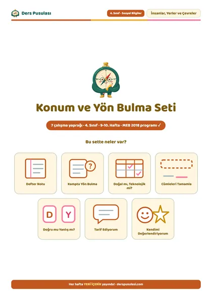 Konum ve Yön Bulma Seti önizlemesi