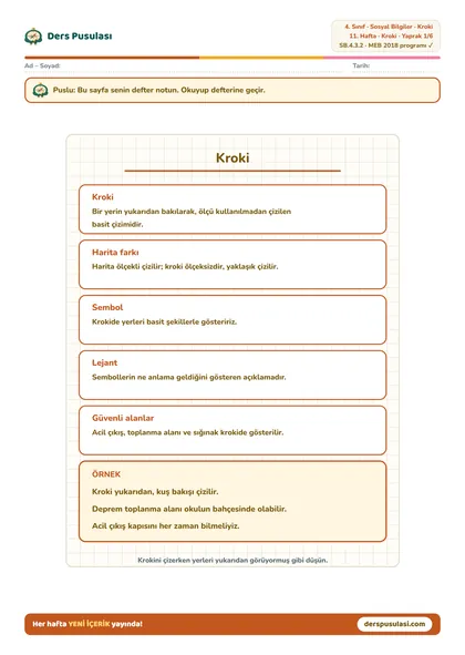 Defter Notu yaprağı önizlemesi