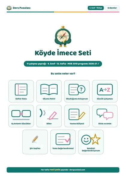 Köyde İmece Seti önizlemesi