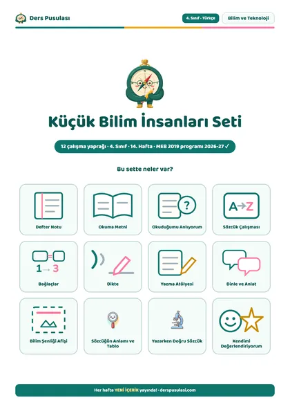 Küçük Bilim İnsanları Seti önizlemesi