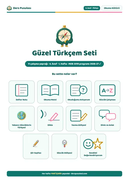 Güzel Türkçem Seti önizlemesi