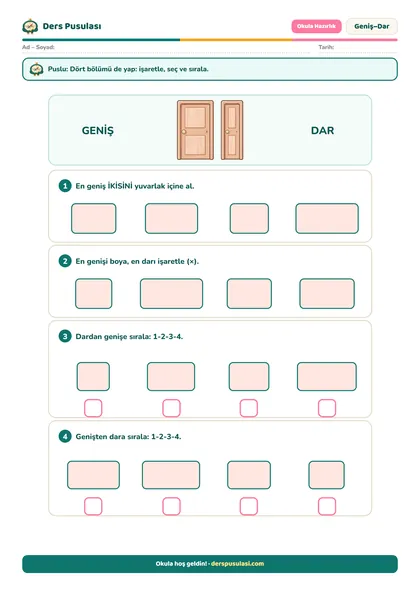 Geniş–Dar yaprağı önizlemesi