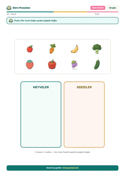 Grupla yaprağı önizlemesi